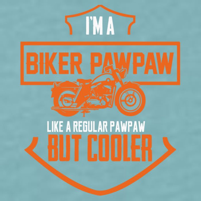 Pawpaw From Grand Biker Pawpaw Father'S Day Sueded Cloud Jersey T-Shirt
