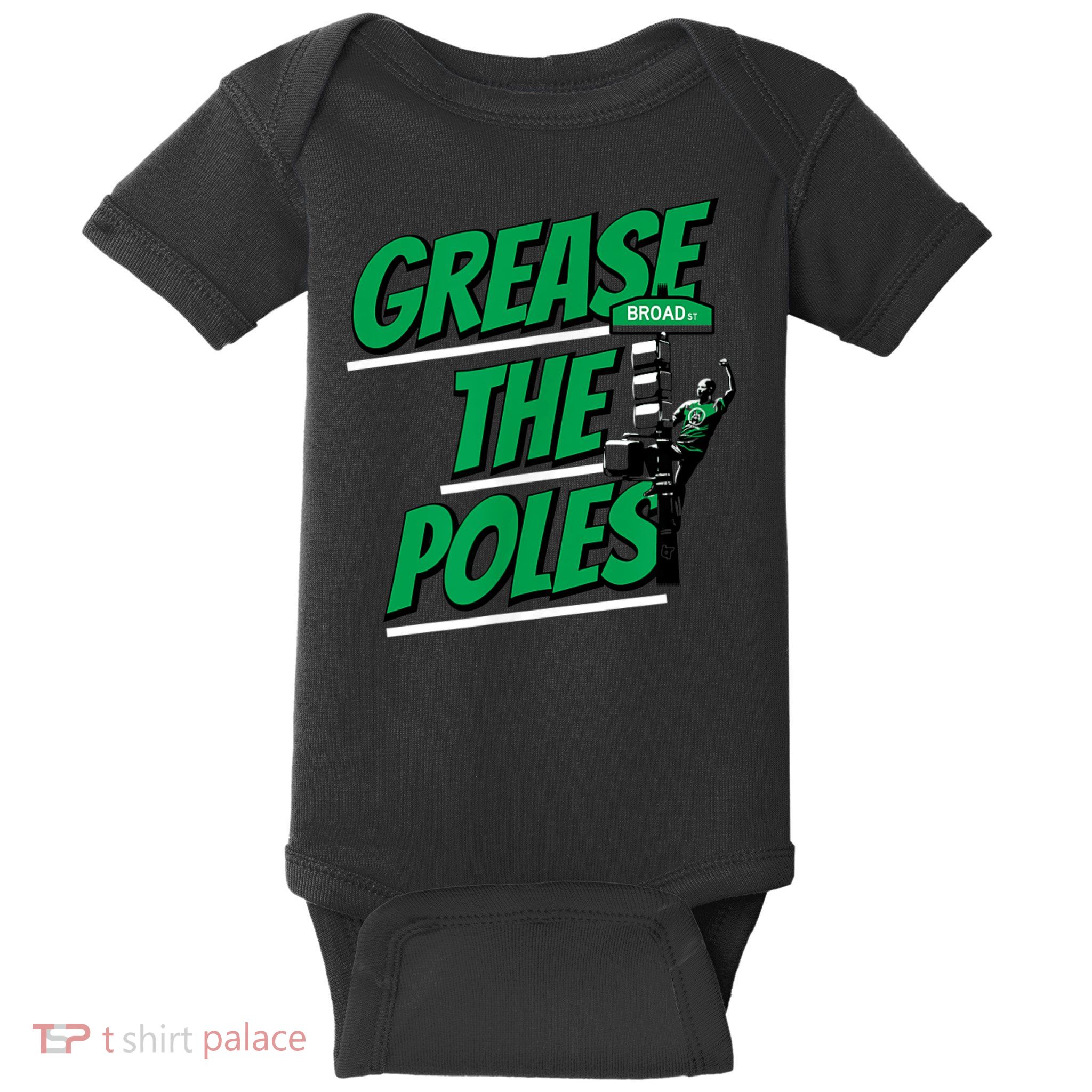 Philadelphia Football Grease The Poles Baby Bodysuit