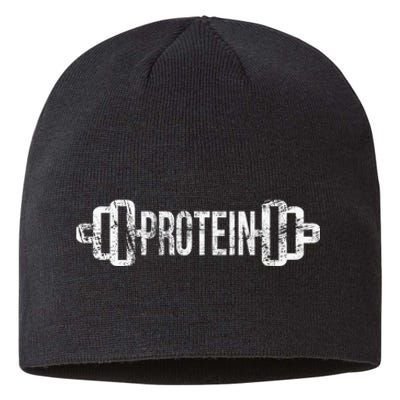 Protein Funny Gym For Gym Goers Sustainable Beanie