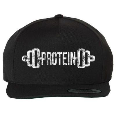 Protein Funny Gym For Gym Goers Wool Snapback Cap