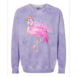 Pink Flamingo Gg Bird Christmas Gift Matching Family Gift Colorblast Crewneck Sweatshirt