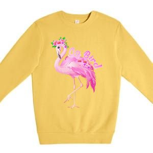 Pink Flamingo Gg Bird Christmas Gift Matching Family Gift Premium Crewneck Sweatshirt