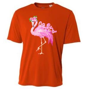 Pink Flamingo Gg Bird Christmas Gift Matching Family Gift Cooling Performance Crew T-Shirt