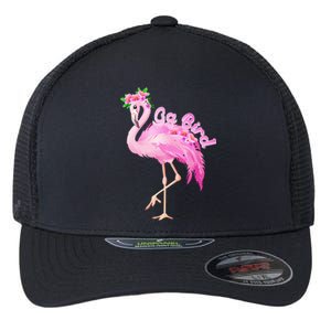 Pink Flamingo Gg Bird Christmas Gift Matching Family Gift Flexfit Unipanel Trucker Cap