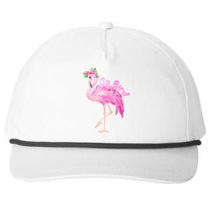 Pink Flamingo Gg Bird Christmas Gift Matching Family Gift Snapback Five-Panel Rope Hat