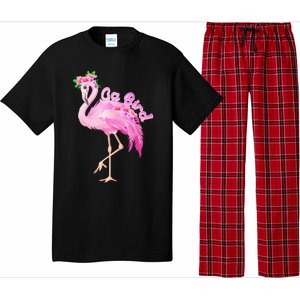 Pink Flamingo Gg Bird Christmas Gift Matching Family Gift Pajama Set