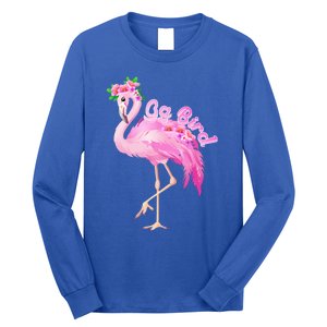 Pink Flamingo Gg Bird Christmas Gift Matching Family Gift Long Sleeve Shirt