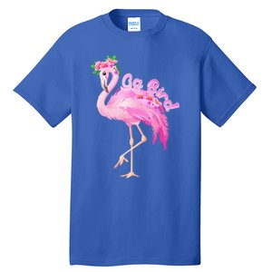 Pink Flamingo Gg Bird Christmas Gift Matching Family Gift Tall T-Shirt