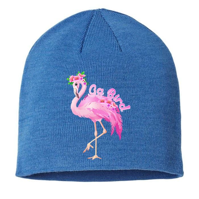 Pink Flamingo Gg Bird Christmas Gift Matching Family Gift Sustainable Beanie