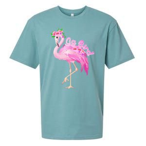 Pink Flamingo Gg Bird Christmas Gift Matching Family Gift Sueded Cloud Jersey T-Shirt