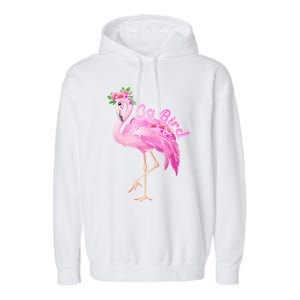 Pink Flamingo Gg Bird Christmas Gift Matching Family Gift Garment-Dyed Fleece Hoodie