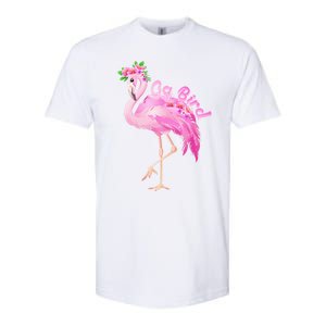 Pink Flamingo Gg Bird Christmas Gift Matching Family Gift Softstyle CVC T-Shirt