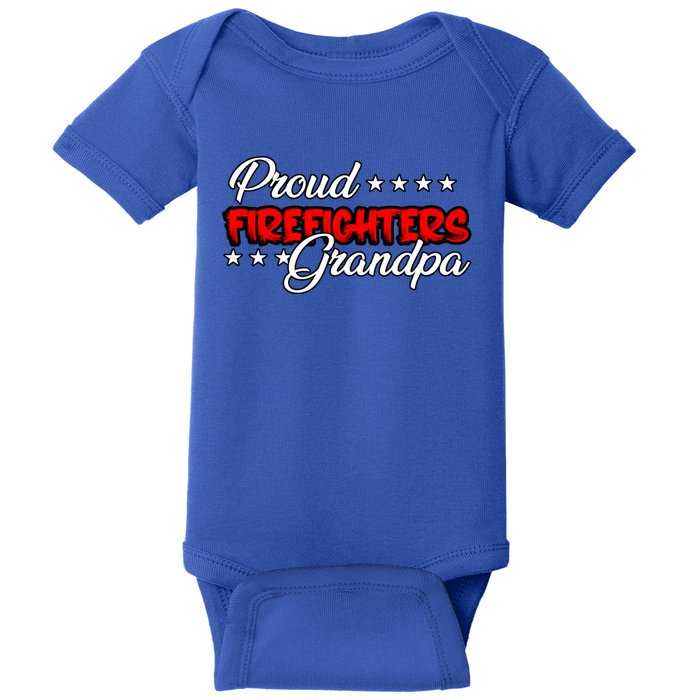 Proud Firefighters Grandpa Great Gift Baby Bodysuit