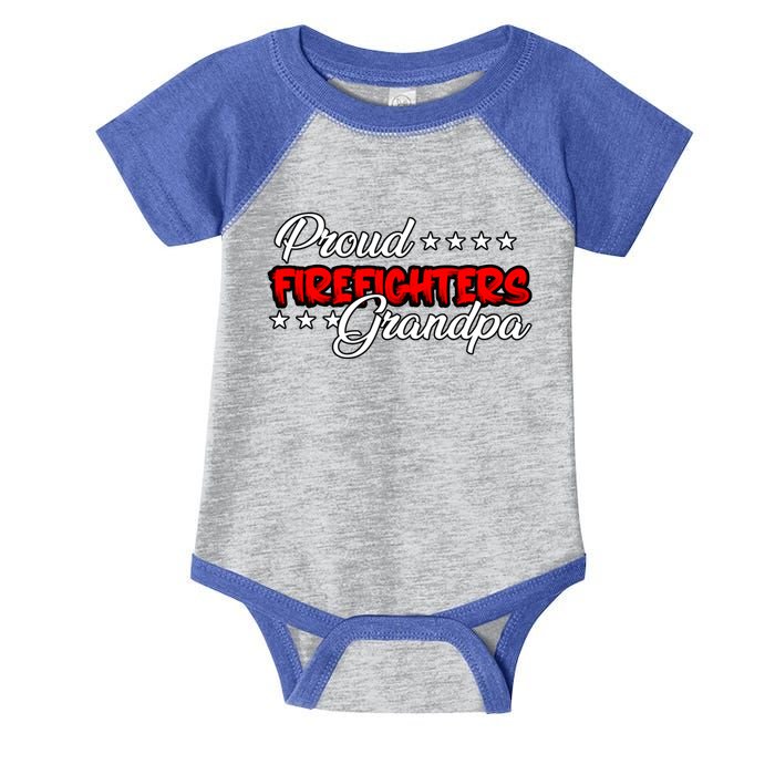 Proud Firefighters Grandpa Great Gift Infant Baby Jersey Bodysuit