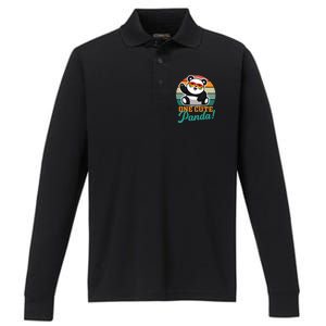 Panda Funny Gift National Panda Day Meaningful Gift Performance Long Sleeve Polo