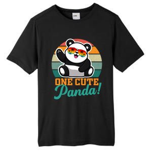 Panda Funny Gift National Panda Day Meaningful Gift Tall Fusion ChromaSoft Performance T-Shirt