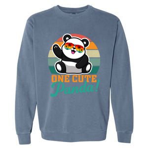 Panda Funny Gift National Panda Day Meaningful Gift Garment-Dyed Sweatshirt