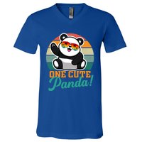 Panda Funny Gift National Panda Day Meaningful Gift V-Neck T-Shirt