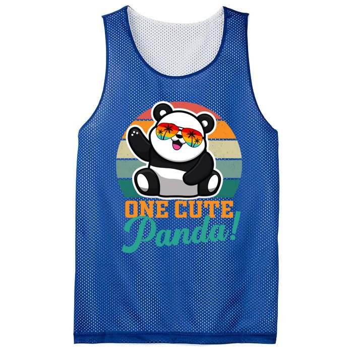 Panda Funny Gift National Panda Day Meaningful Gift Mesh Reversible Basketball Jersey Tank