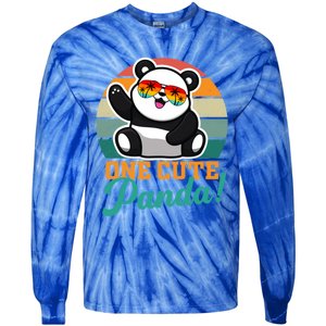 Panda Funny Gift National Panda Day Meaningful Gift Tie-Dye Long Sleeve Shirt