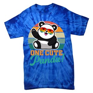 Panda Funny Gift National Panda Day Meaningful Gift Tie-Dye T-Shirt