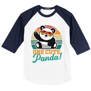 Panda Funny Gift National Panda Day Meaningful Gift Baseball Sleeve Shirt