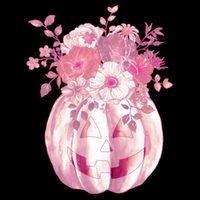 Pastel Floral Halloween Pumpkin Jackolantern Impact Tech Backpack
