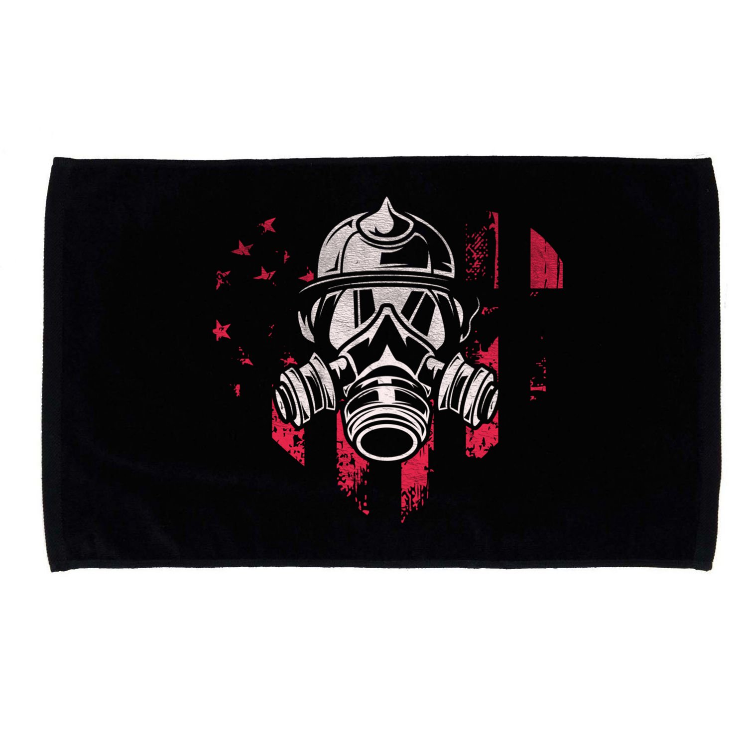 Patriotic Firefighter Heart Symbol Proud Fire Patriot Cute Gift Microfiber Hand Towel