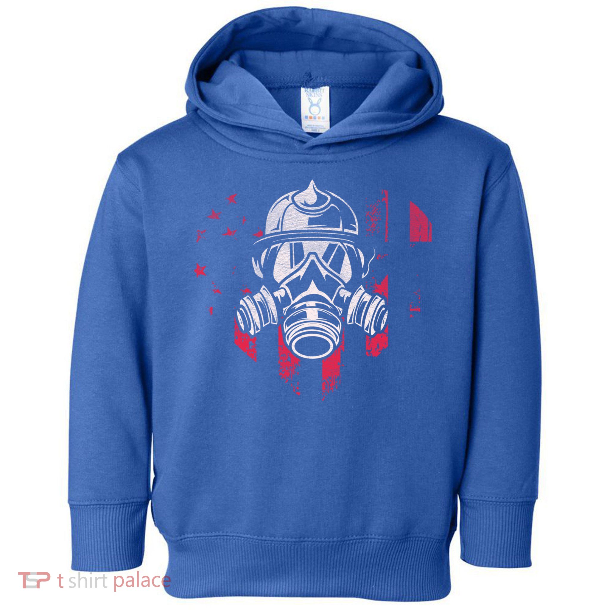 Patriotic Firefighter Heart Symbol Proud Fire Patriot Cute Gift Toddler Hoodie