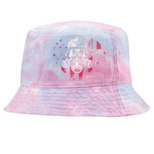 Patriotic Firefighter Heart Symbol Proud Fire Patriot Cute Gift Tie-Dyed Bucket Hat