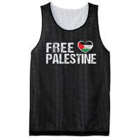 Palestine Flag Heart Free Palestine Mesh Reversible Basketball Jersey Tank