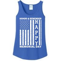 Patriotic Family Honor And Remember Memorial Day Usa Flag Gift Ladies Essential Tank