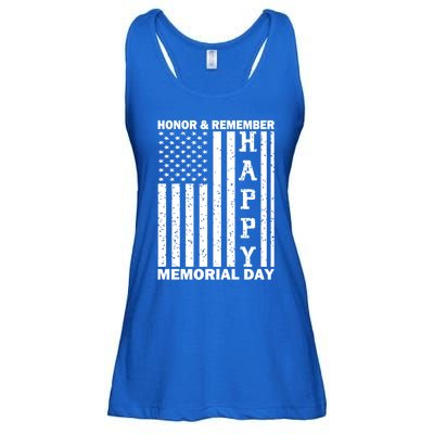 Patriotic Family Honor And Remember Memorial Day Usa Flag Gift Ladies Essential Flowy Tank