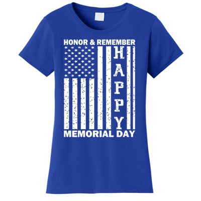 Patriotic Family Honor And Remember Memorial Day Usa Flag Gift Women's T-Shirt