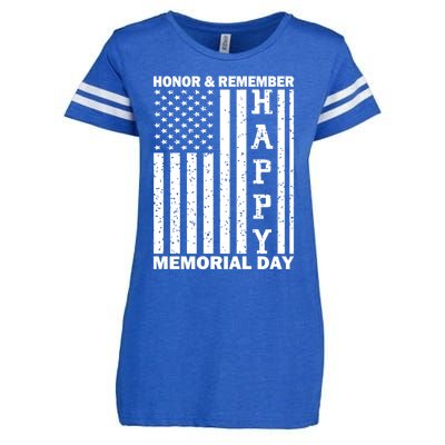 Patriotic Family Honor And Remember Memorial Day Usa Flag Gift Enza Ladies Jersey Football T-Shirt