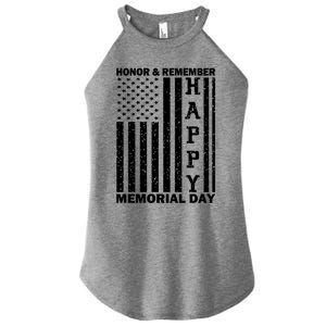 Patriotic Family Honor And Remember Memorial Day Usa Flag Gift Women's Perfect Tri Rocker Tank