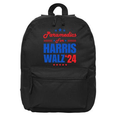 Paramedics For Harris Walz 2024 Presidential Election Kamala 16 in Basic Backpack