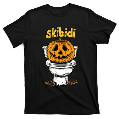 Pumpkin Funny Halloween Toilet Fun Crazy Slang T-Shirt