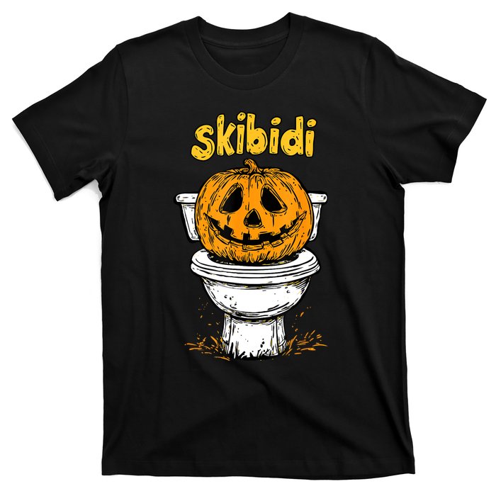 Pumpkin Funny Halloween Toilet Fun Crazy Slang T-Shirt