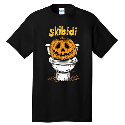 Pumpkin Funny Halloween Toilet Fun Crazy Slang Tall T-Shirt