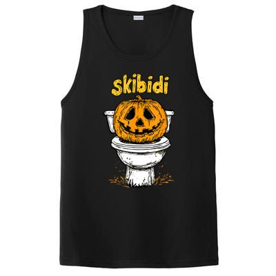 Pumpkin Funny Halloween Toilet Fun Crazy Slang PosiCharge Competitor Tank