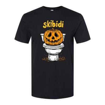 Pumpkin Funny Halloween Toilet Fun Crazy Slang Softstyle CVC T-Shirt