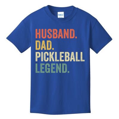 Pickleball Funny Husband Dad Legend Vintage Father's Day Gift Kids T-Shirt