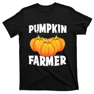 Pumpkin Farmer Halloween Pumpkin Grower Spooky Season Farm T-Shirt