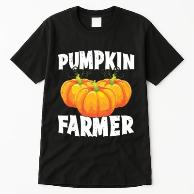 Pumpkin Farmer Halloween Pumpkin Grower Spooky Season Farm Tall T-Shirt