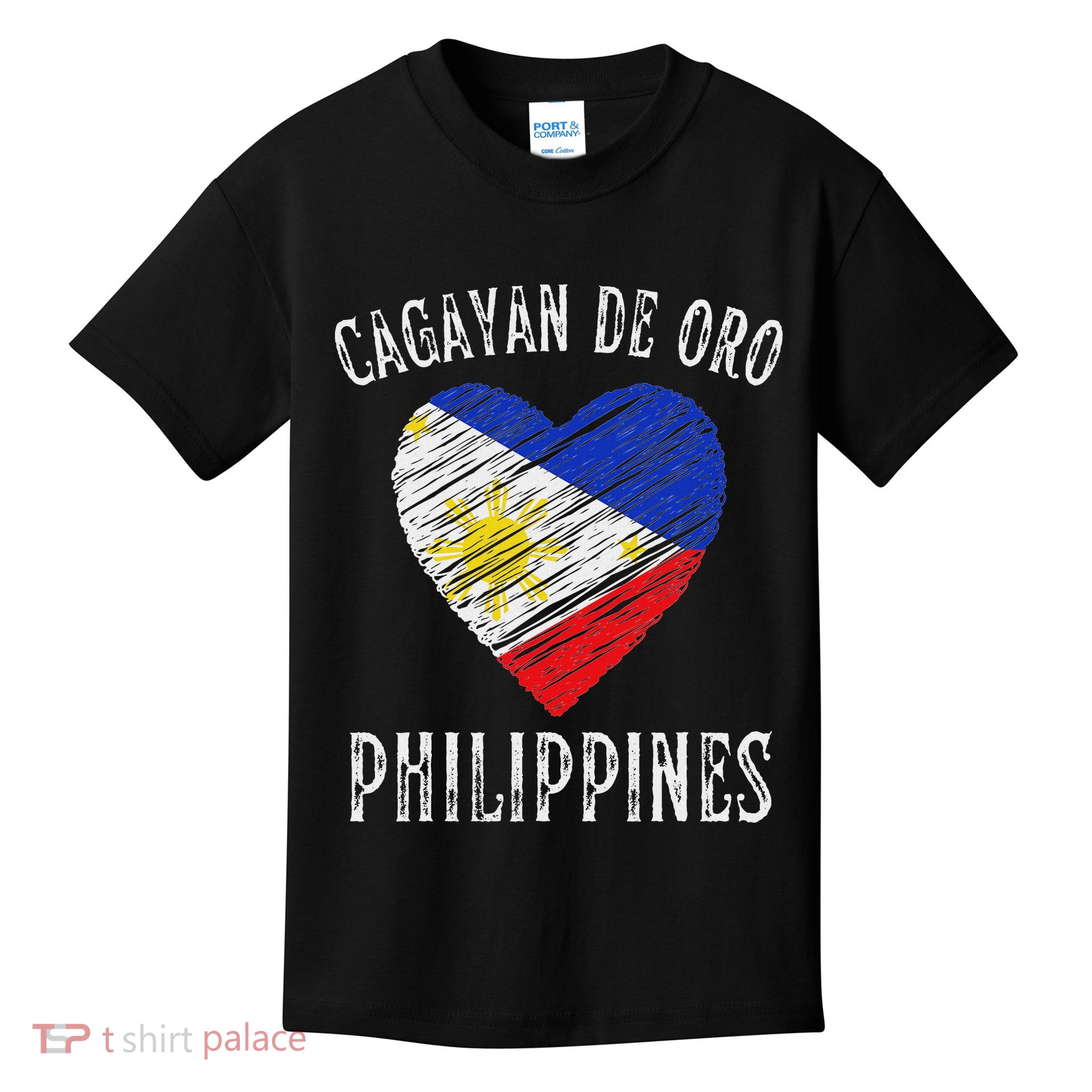 Philippines Flag Heart Cagayan De Oro City Kids T-Shirt