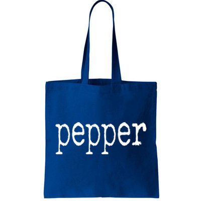 Pepper Funny Halloween Salt & Pepper Couple's Costume Tote Bag