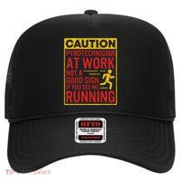 Pyrotechnician Funny Humorous Pyro Technician High Crown Mesh Back Trucker Hat