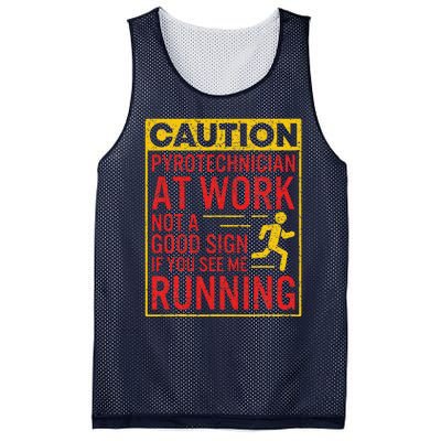 Pyrotechnician Funny Humorous Pyro Technician Mesh Reversible Basketball Jersey Tank