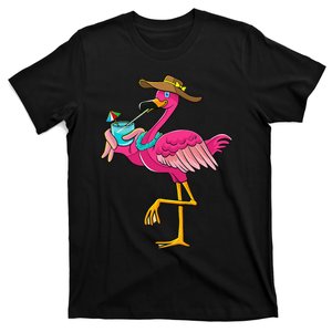 Pink Flamingo Hawaiian Summer Tropical Luau Wo T-Shirt